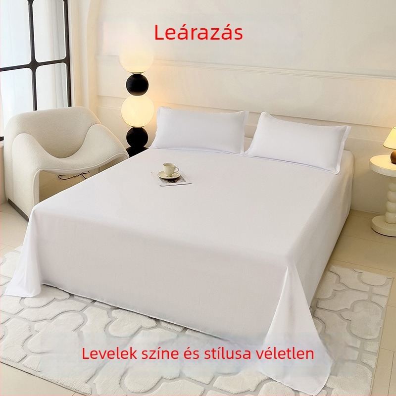 Egyszínű tej-velúr ágynemű négy részes készlet, A-osztályú minőség anyáknak és csecsemőknek, téli vastagított paplanhuzat és lepedő-szett