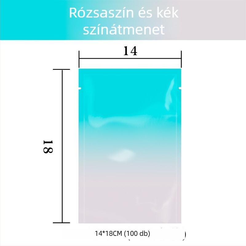Önzáró csomagoló tasak sík zsebbel; anyag OPP+PET+CPP; eredet Yiwu, Kína; márka New Look