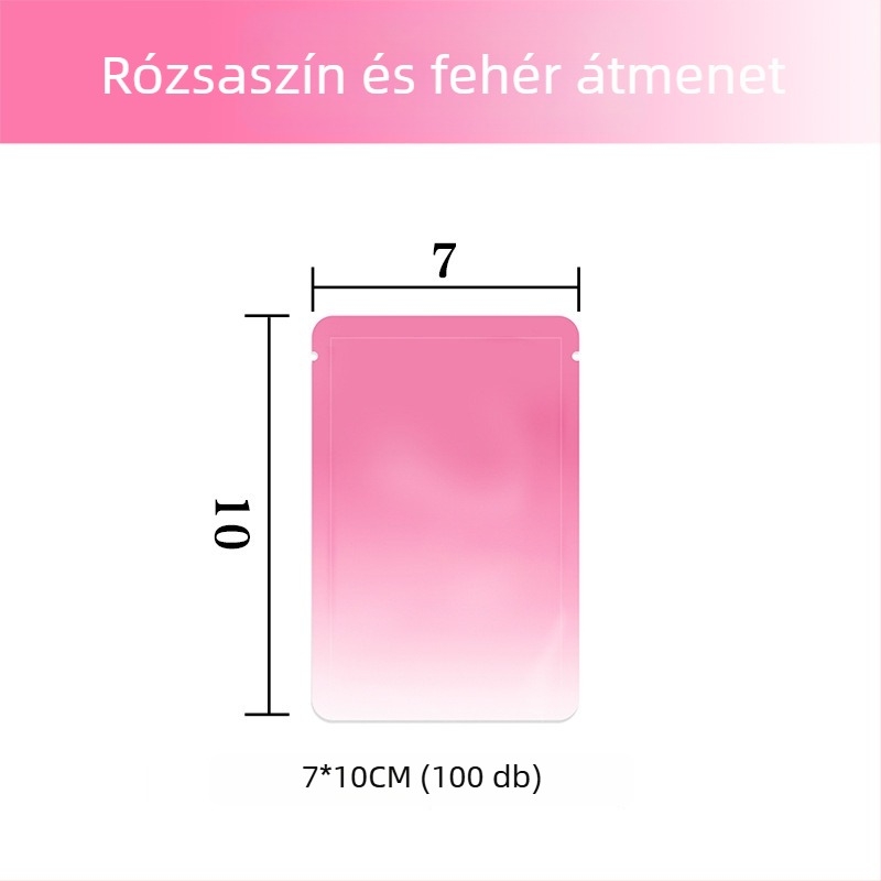 Önzáró csomagoló tasak sík zsebbel; anyag OPP+PET+CPP; eredet Yiwu, Kína; márka New Look