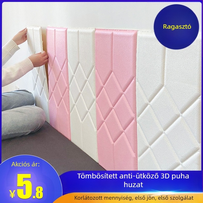 Vízálló falikép matrical nappalihoz, öntapadós párnázott panel polipropilén rostból, PE tartalom 40%, mintázat 60682085, 1 darab
