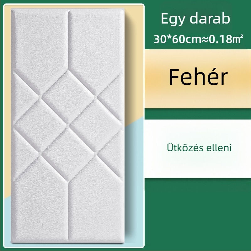 Vízálló falikép matrical nappalihoz, öntapadós párnázott panel polipropilén rostból, PE tartalom 40%, mintázat 60682085, 1 darab