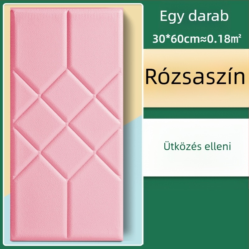 Vízálló falikép matrical nappalihoz, öntapadós párnázott panel polipropilén rostból, PE tartalom 40%, mintázat 60682085, 1 darab