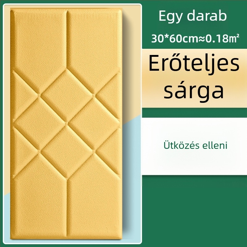 Vízálló falikép matrical nappalihoz, öntapadós párnázott panel polipropilén rostból, PE tartalom 40%, mintázat 60682085, 1 darab