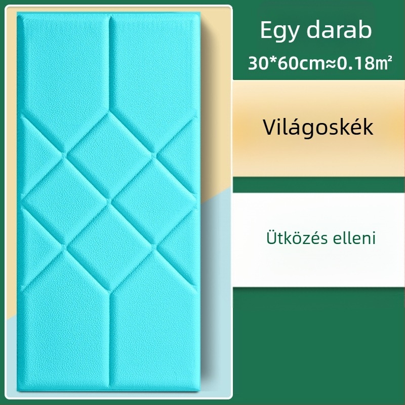 Vízálló falikép matrical nappalihoz, öntapadós párnázott panel polipropilén rostból, PE tartalom 40%, mintázat 60682085, 1 darab