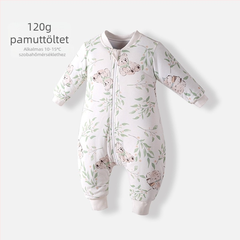 Baba alvózsák ősz-télre, 120 g pamuttöltés, cipzár, hosszú ujjú, szétválasztott lábakkal