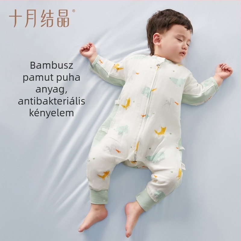 Baba hosszú ujjú hálózsák, különválasztott lábakkal, négy évszakos használatra, regenerált cellulózból készült anyag (Tencel)