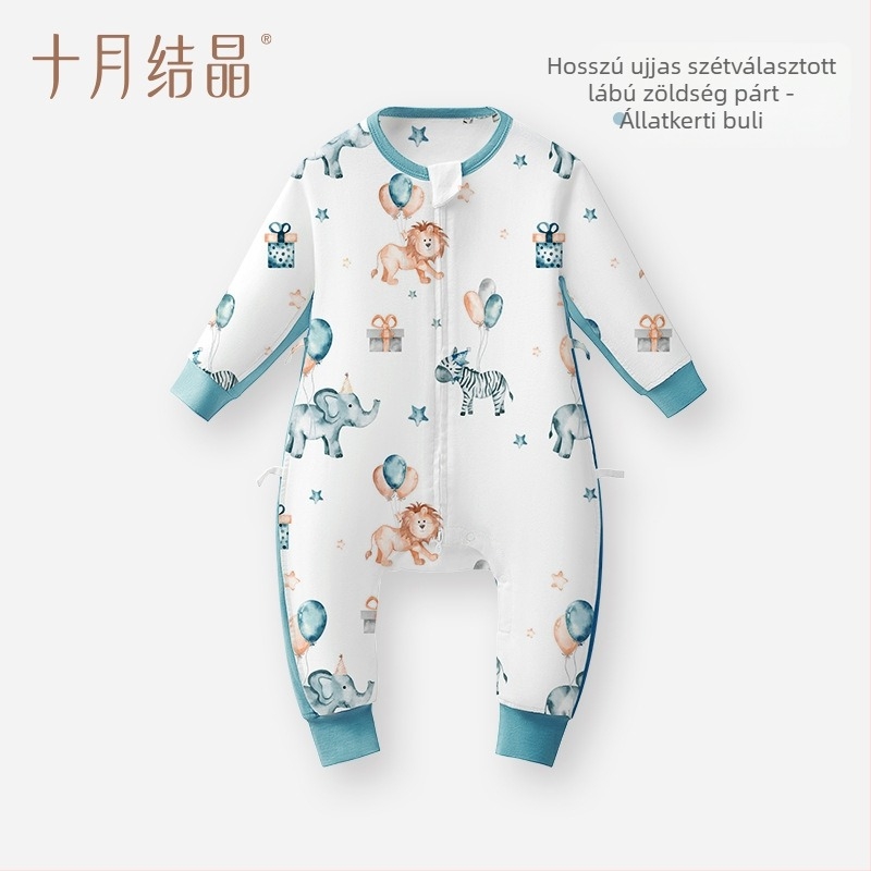 Baba hosszú ujjú hálózsák, különválasztott lábakkal, négy évszakos használatra, regenerált cellulózból készült anyag (Tencel)