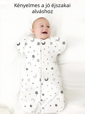 100% pamut swaddle-stílusú babahálózsák újszülötteknek és gyerekeknek