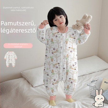 Őszi-téli öltözhető gyerek hálózsák állandó hőmérséklettel, külön lábakkal, vastag és meleg 1–3 éveseknek
