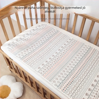 Xipin Baba Gáza Mat – Hatszálas 100% Pamut, Puha Ágy Mat, Légáteresztő, Izzadságot Szívó 1–2 Éveseknek