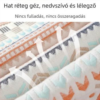 Xipin Baba Gáza Mat – Hatszálas 100% Pamut, Puha Ágy Mat, Légáteresztő, Izzadságot Szívó 1–2 Éveseknek