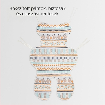 Puha pamut babakocsi üléspárna – Légáteresztő matrac 1–2 éveseknek