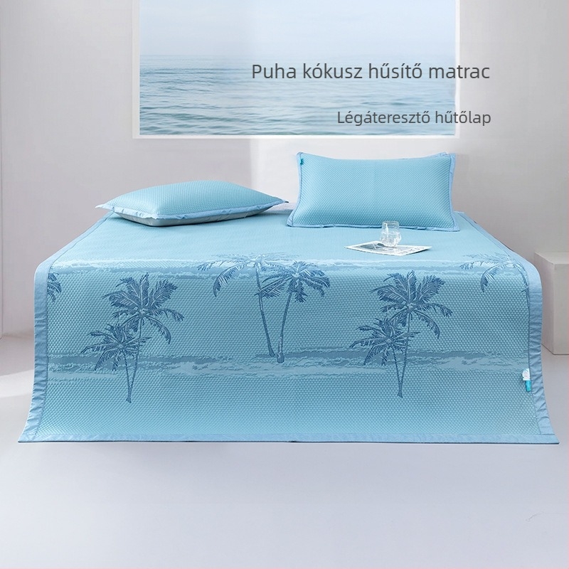 Hűtő matrészettel, kémiai rostból, jacquard szövés, ice silk mat, modern minimalista stílus