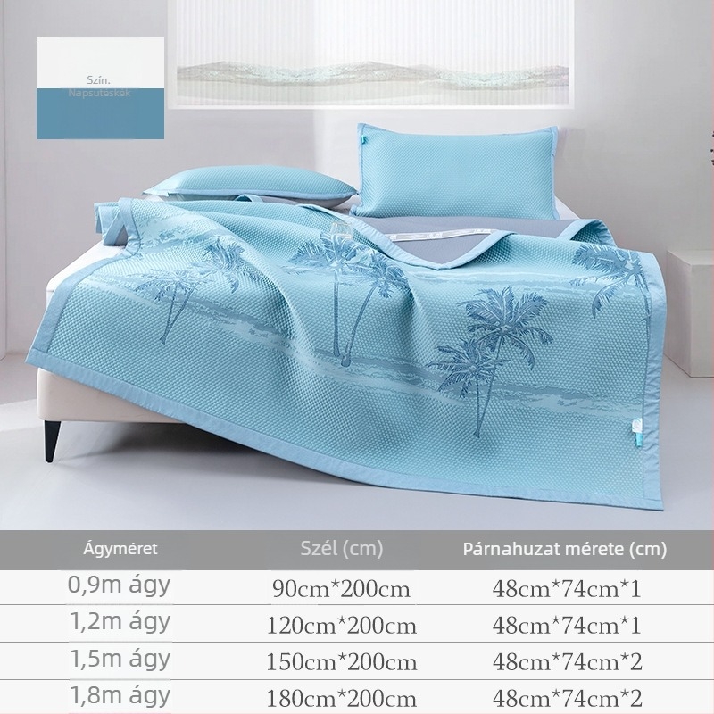 Hűtő matrészettel, kémiai rostból, jacquard szövés, ice silk mat, modern minimalista stílus