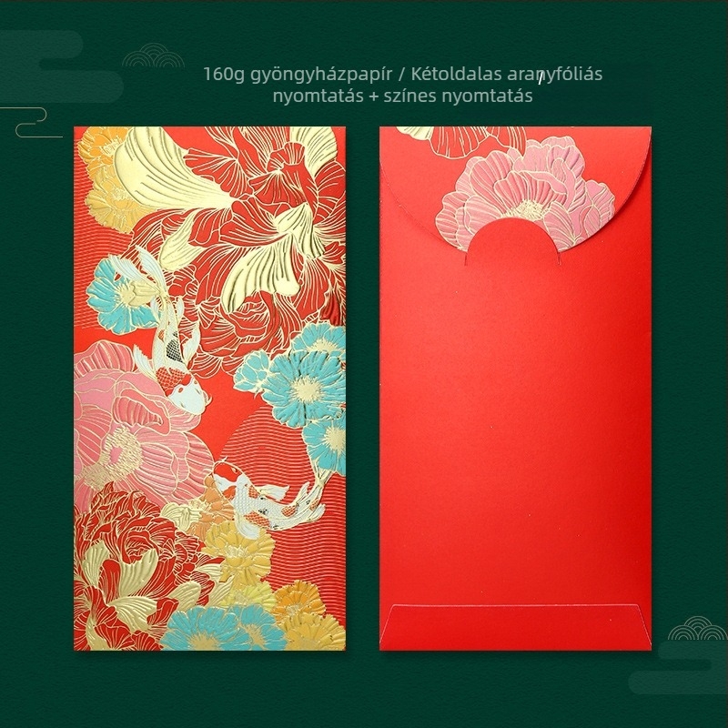 Esküvői borítékos tasakok gyöngyházpapírból, Brother Wen Chuang márka, logó nyomtatott, modern minimalist stílus