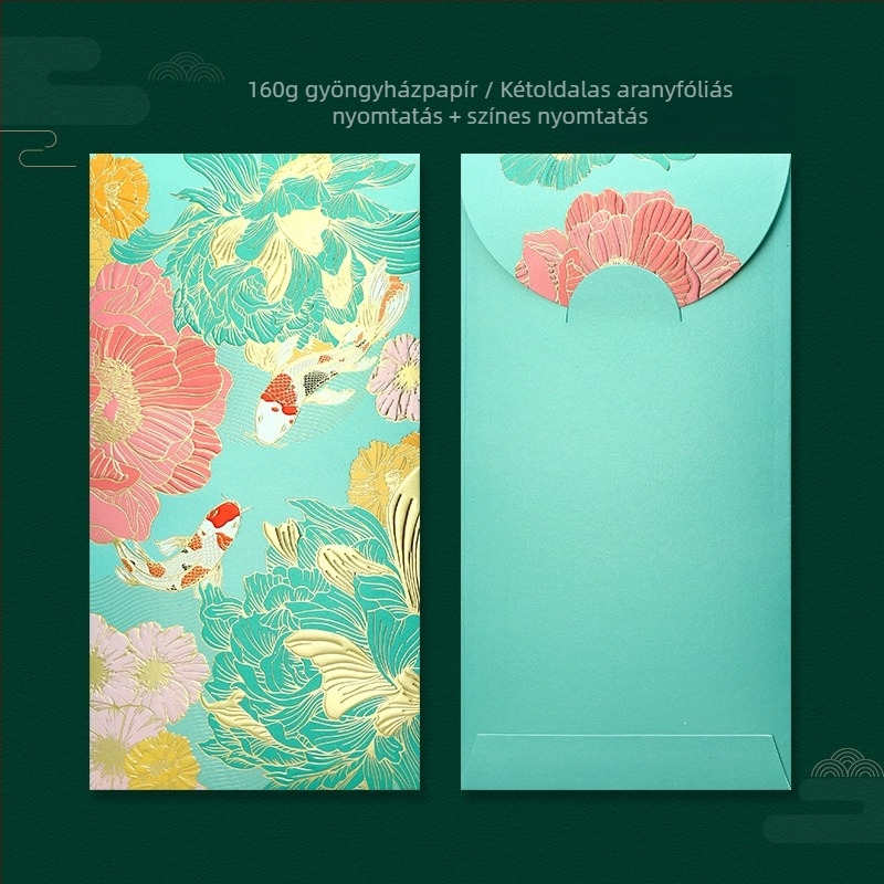 Esküvői borítékos tasakok gyöngyházpapírból, Brother Wen Chuang márka, logó nyomtatott, modern minimalist stílus