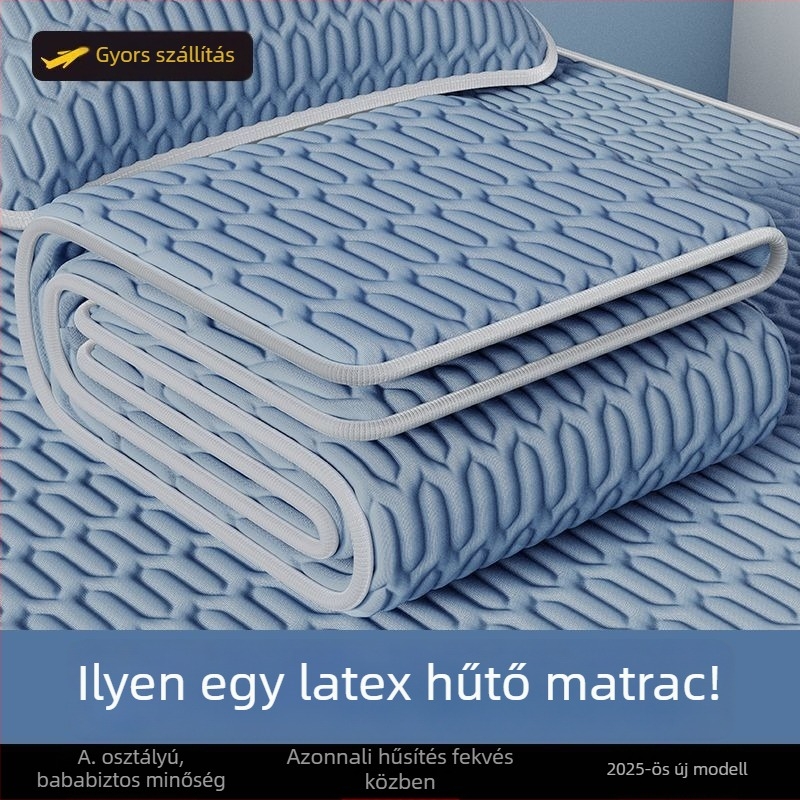 Nyári jégselyem latex hűtő matrac, 2025-ös modell, otthoni és kollégiumi használatra, puha hűtő alátét