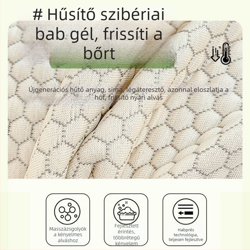 Ice Silk hűtő matrac háromrészes készlet, Jacquard szövés, viszkóz rost, modern minimalista stílus