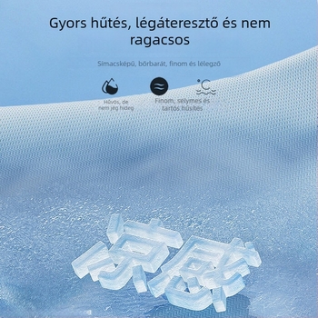 Jégselyem matrac készlet, három darab, összecsukható, viszkóz rost, Jacquard szövés, nyári használatra