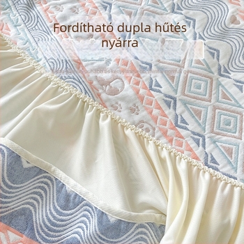 Függő lepedő bébiágyhoz – 100% pamut, szövési folyamat: más, reaktív nyomtatás és festés, bohem stílus, kategória ágytakaró