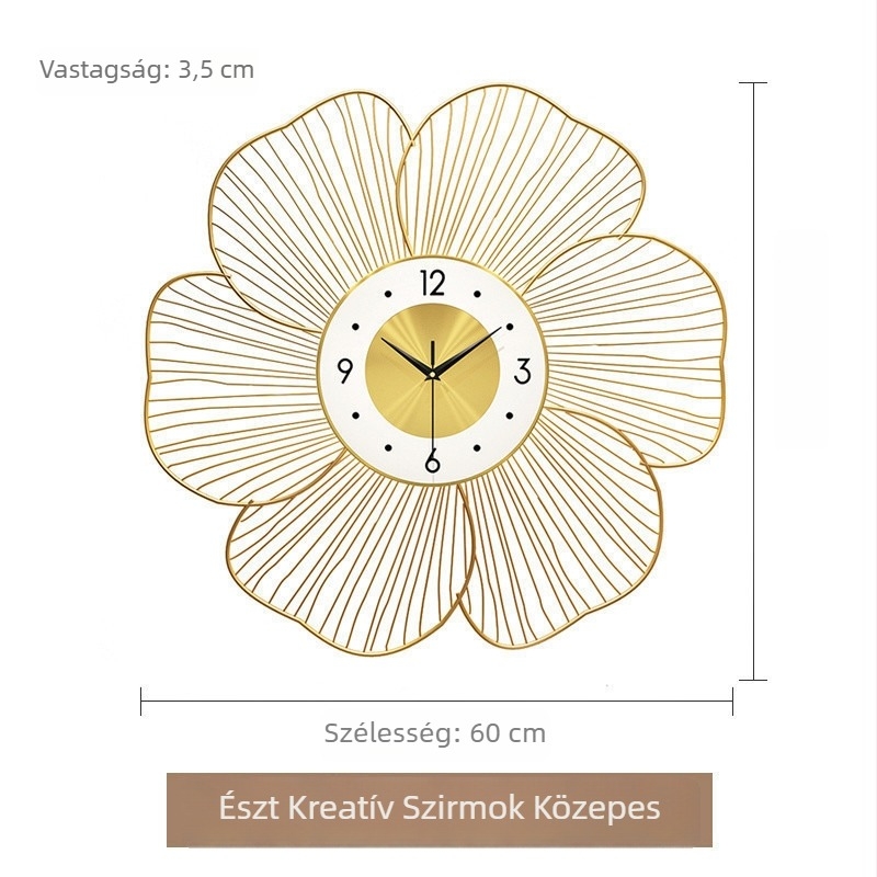 L1S skandináv falióra, modern és egyszerű dizájn, mechanikus mozgás, működik száraz elemről, vas burkolat és számlap, nappaliba alkalmas