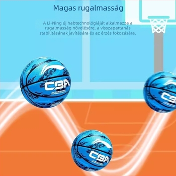 Li-Ning kosárlabda No.7/No.5 – gumilabda, standard kosárlabda logóval nyomtatva