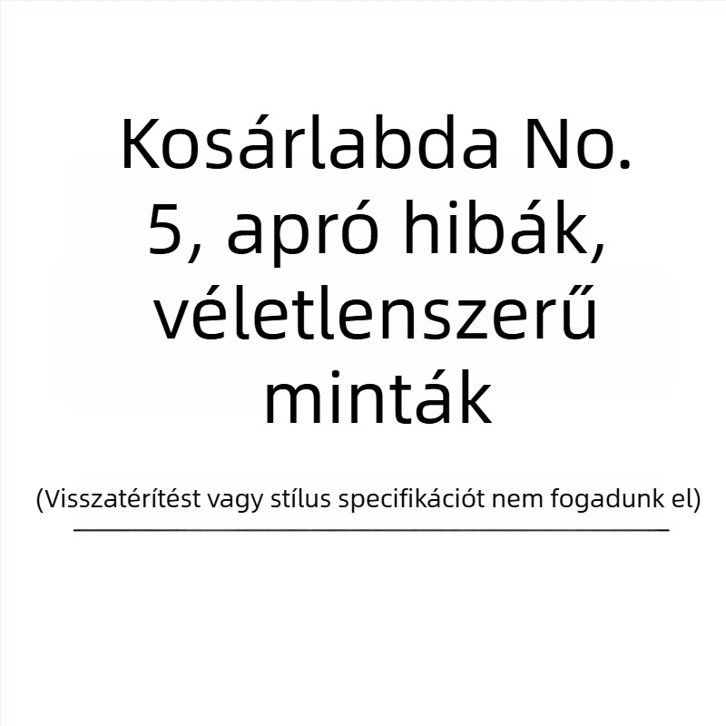 PU kopásálló beltéri és kültéri kosárlabda fiúknak és lányoknak, méretek 5, 6 és 7