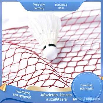 Bádmintonháló, szabványos, professzionális kettős játékhoz, összecsukható és hordozható, beltéri és kültéri használatra