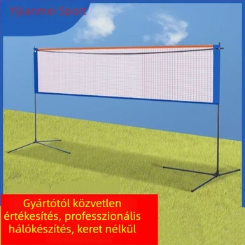 Bádmintonháló, szabványos, professzionális kettős játékhoz, összecsukható és hordozható, beltéri és kültéri használatra