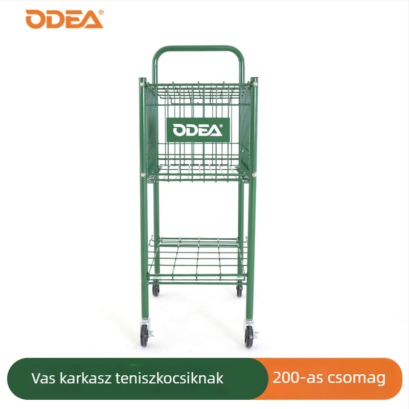 Tenisz háló és labdátartó oszlop, hordozható összecsukható kivitel (Márka: Odear/Otil, Súly: 12 kg)