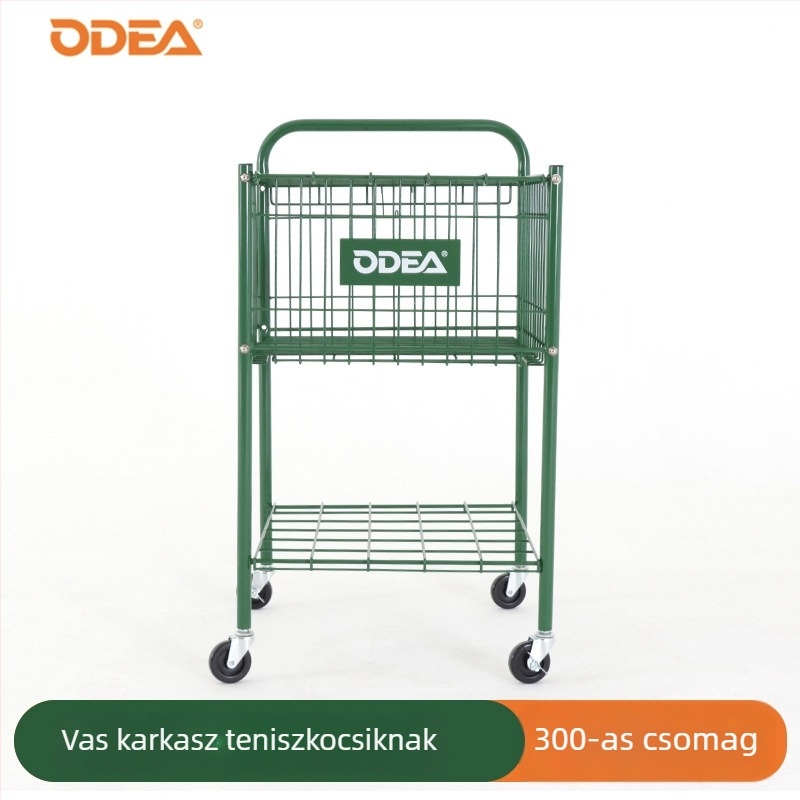 Tenisz háló és labdátartó oszlop, hordozható összecsukható kivitel (Márka: Odear/Otil, Súly: 12 kg)