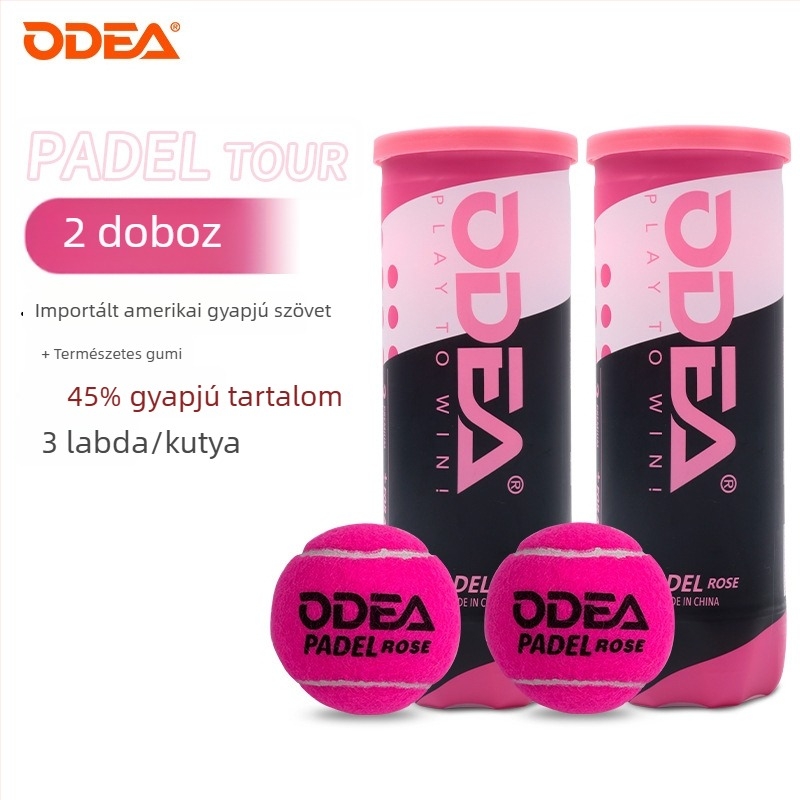 Odear Padel Labda – Ketrec típusú teniszlabda vastag belső béléssel, magas rugalmasság, tartós edzőlabda