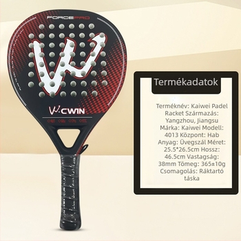 CAMEWIN teniszütő – szénszálas váz, egyenes ütés, kezdőknek és junioroknak