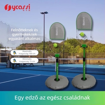 Pickleball edző kezdőknek, felnötteknek és gyerekeknek, beltéri és kültéri használatra, tanító ütésgyakorlás, egyedi edző; alkalmazható sport: tenisz