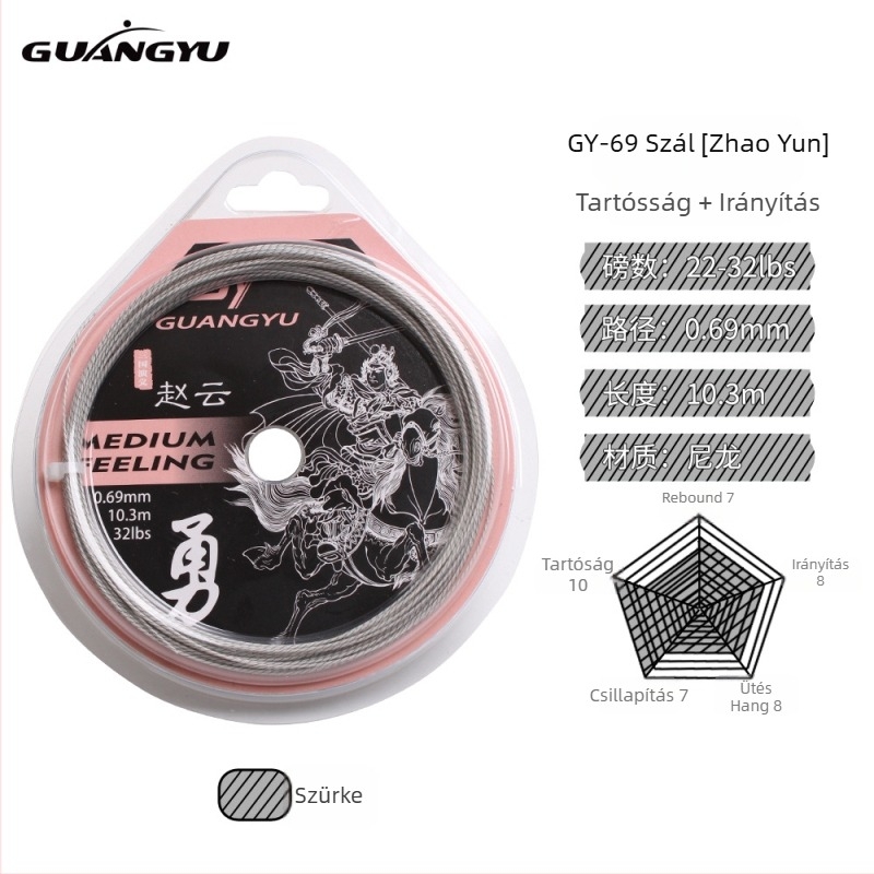 Guangyu rostból készült ütőhúr badmintonhoz és tenishez, 32 lb feszítés