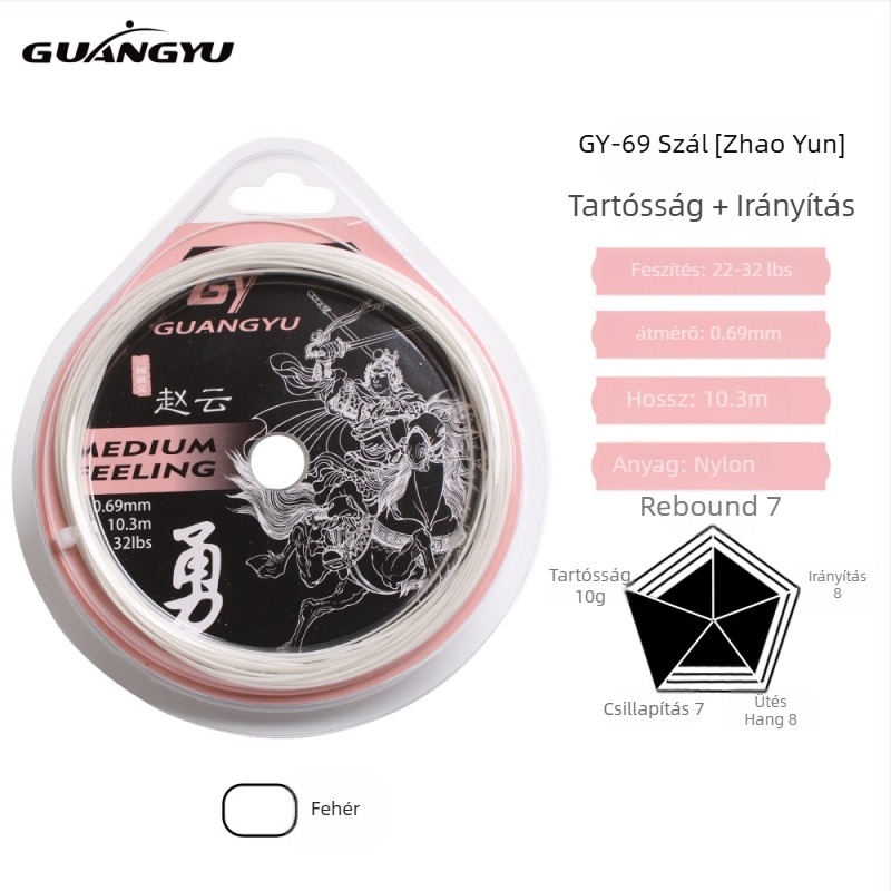Guangyu rostból készült ütőhúr badmintonhoz és tenishez, 32 lb feszítés