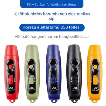 USB-újratölthető elektronikus síp, nagy hangerővel és világítással (ABS, 95 g, Leisure, testreszabható)