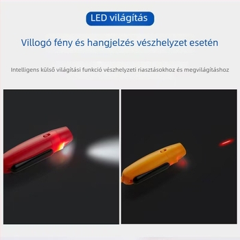 USB-újratölthető elektronikus síp, nagy hangerővel és világítással (ABS, 95 g, Leisure, testreszabható)