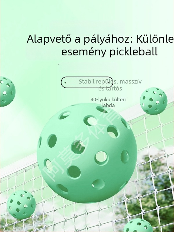 TPES pickleball labda, 40 lyukú, 25 g, beltéri és kültéri edzésekhez