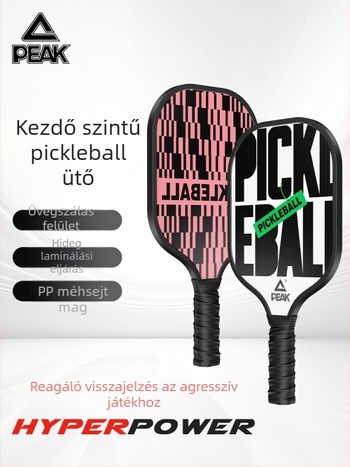 Peak pickleball ütő, üvegszálas, versenyszintű, felnőtteknek és gyerekeknek