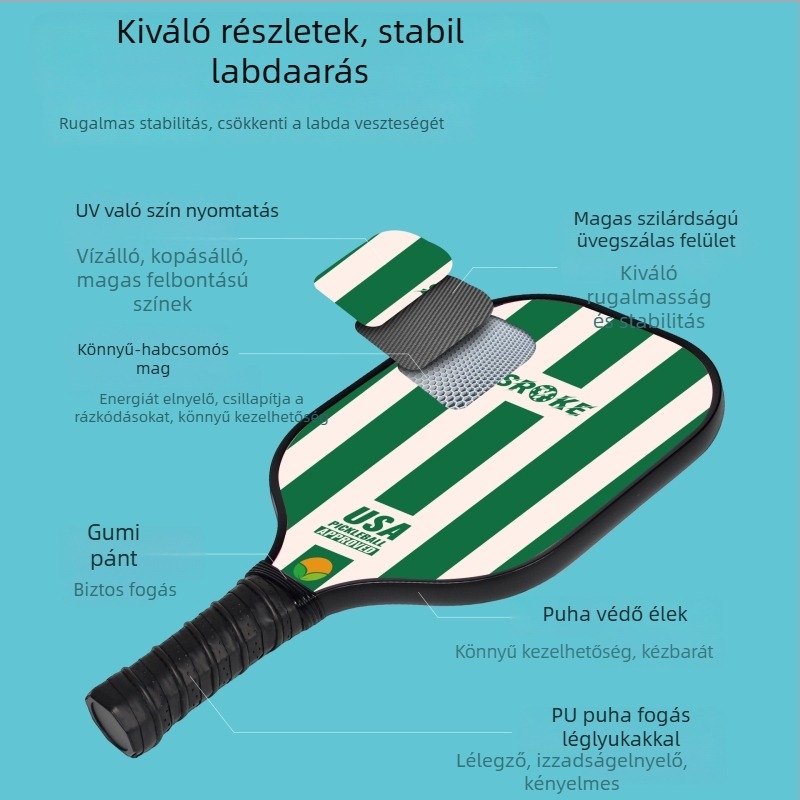 Pickleball ütő – karbon szálas, Sryke, 220 g