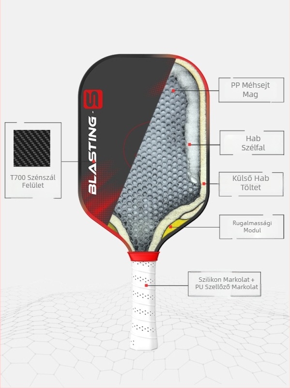 Fejlesztett Gen4 belső magos pickleball ütő