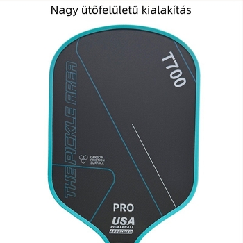 T700 szénszálas pickleball ütő, 16 mm vastagságú polimer méhsejt mag, tömeg 225 g ±10 g