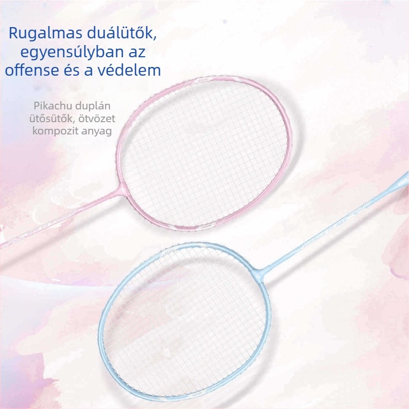 Peak tollaslabdaütő – Szénszálas váz, Nylon húrok, Súly 95–100 g, Markolat vastagsága G5, Húzás 20–23 lb