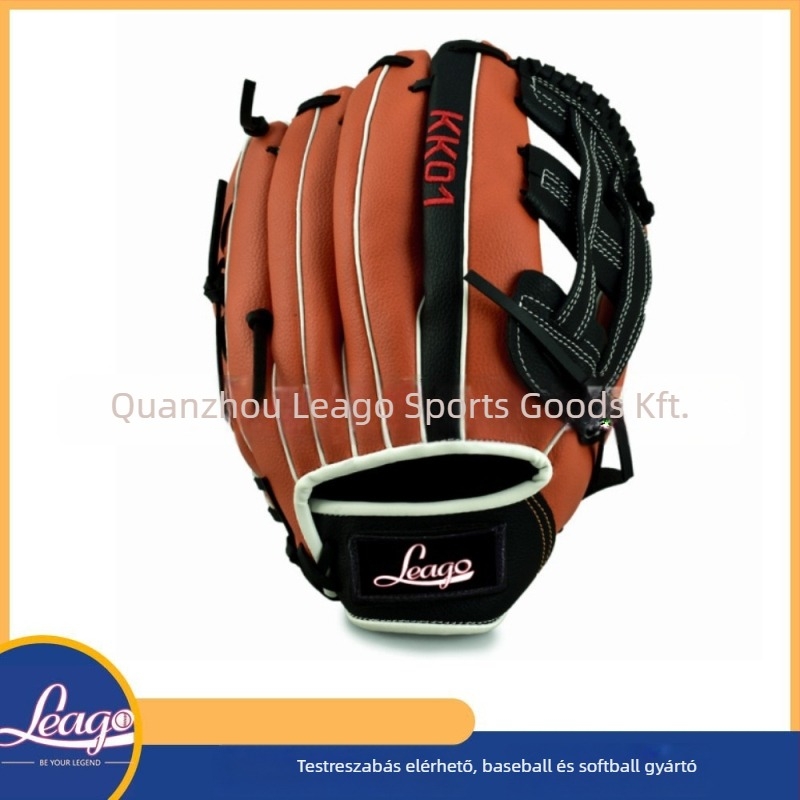 Baseball kesztyű balkezes használatra, keiken PVC, eredet Kína, testreszabható logó, alkalmas softball