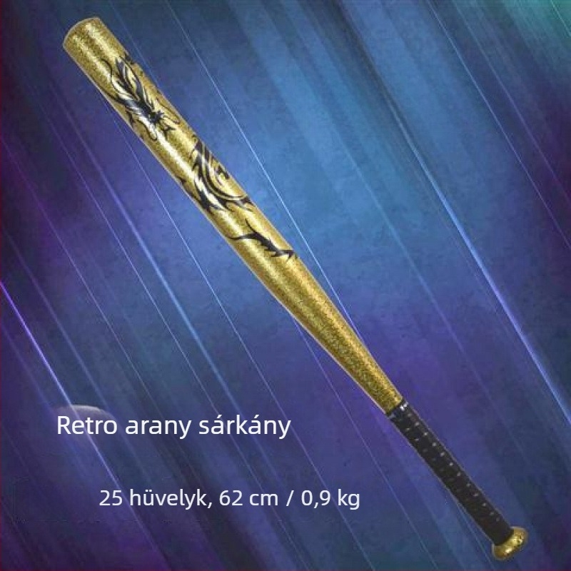 Sárkány mintás ötvözet acél baseballütő önvédelemre