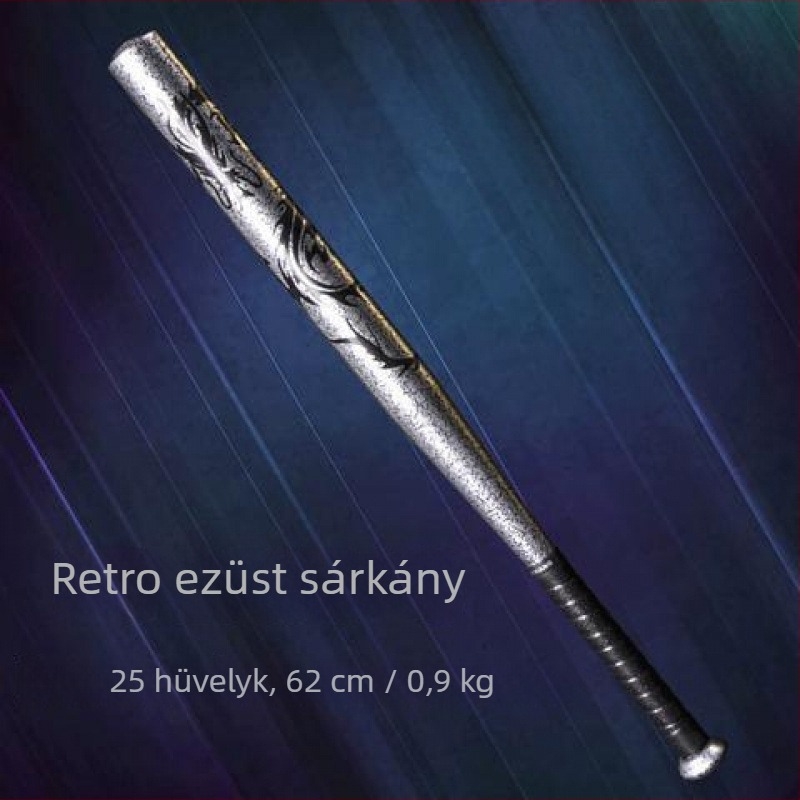 Sárkány mintás ötvözet acél baseballütő önvédelemre