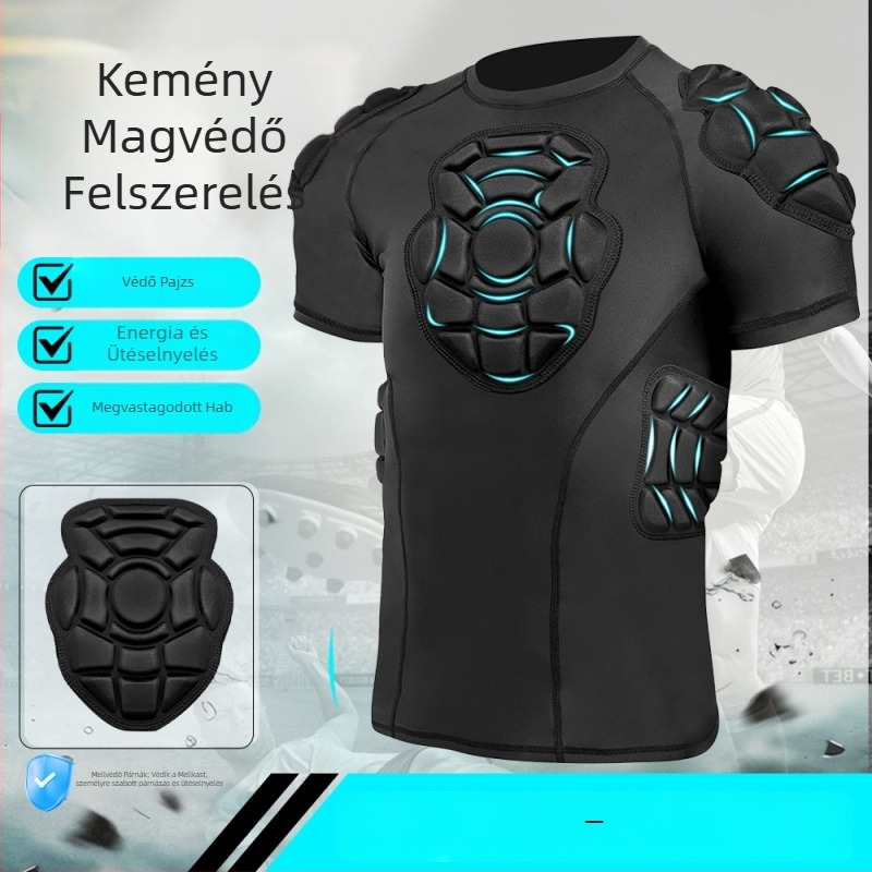 Kombinált sportvédő felszerelés felnőtteknek EVA anyaggal, csípő- és vállvédelmet tartalmaz, alkalmas kosárlabda, futball, rugby és baseball számára