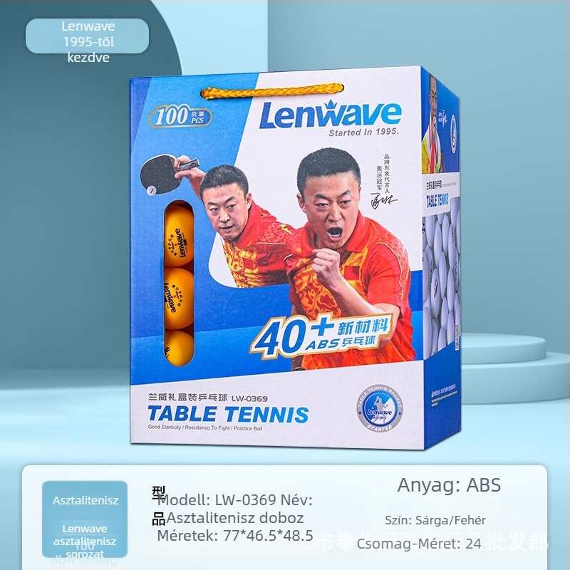 Langwei PVC asztalitenisz-labdák - három változat, logó nélkül