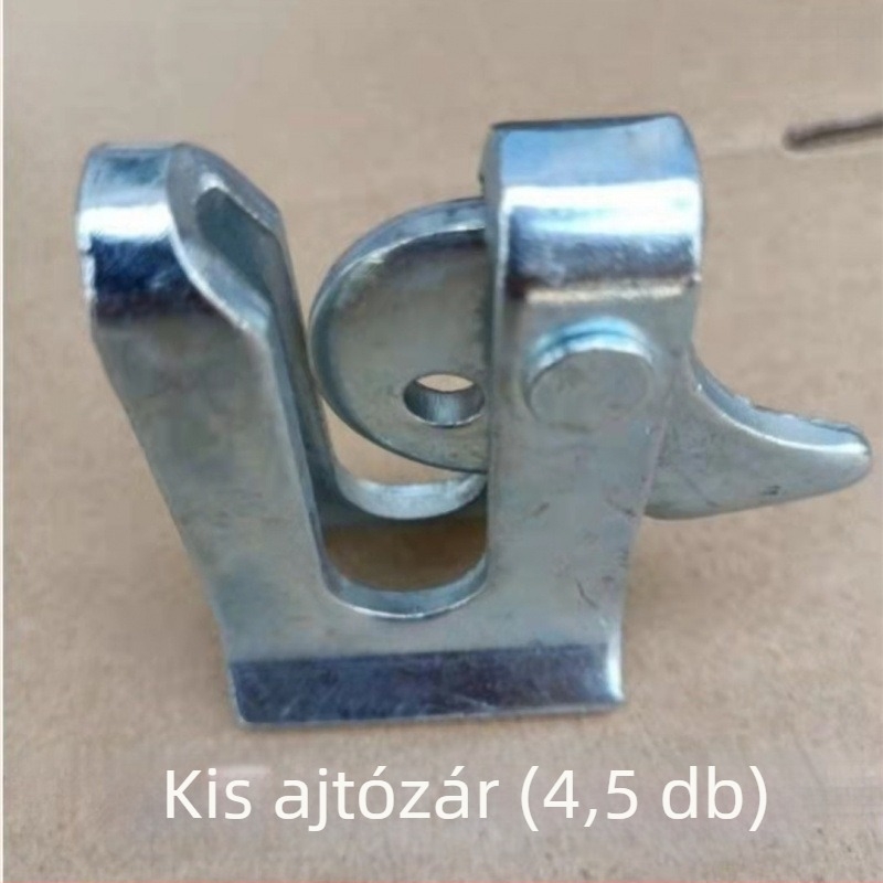 Sertéskapu ajtózár automata, sárgaréz + elektromos fehér acél, ezüst bevésés, 98 ezüst tisztaság, téli 2022 kiadás
